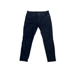 White House Black Market Womens Skinny Jeans Large Dark Wash Stretch Denim 1851